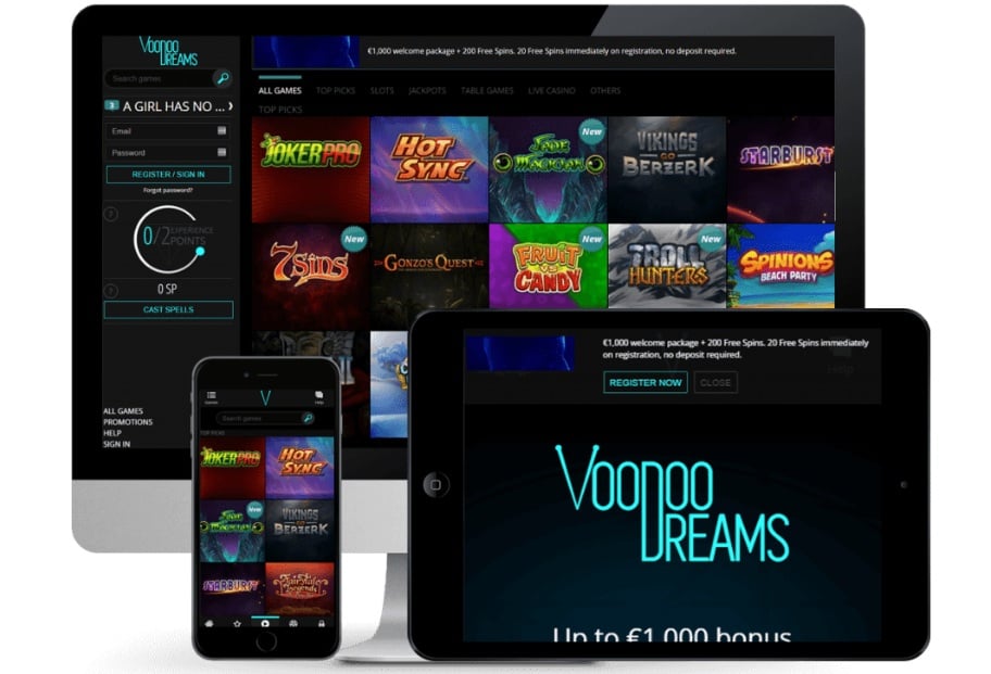 Casino för Windows VoodooDreams stars